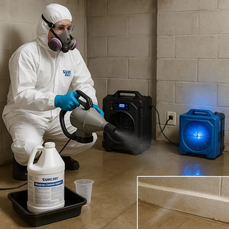 Sanitization and Odor Removal process in Little Rock Air Force Base, AR
